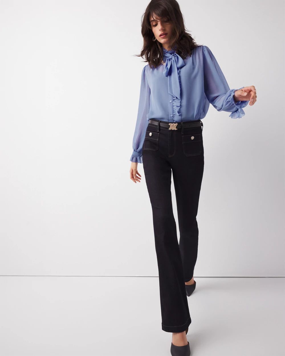 Chiffon Ruffle Blouse | White House Black Market Chiffon Ruffle Blouse | White House Black Market